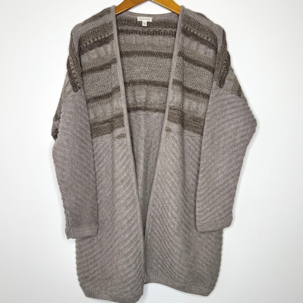 Garnet Hill baby alpaca open front cardigan Size Medium